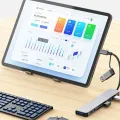 8 in 2 USB +Type C HUB Docking Station with 3.5mm Audio Jack Adapter Micro SD Card Reader Laptop Tablet Phone Disk Converter. 