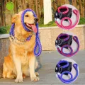 Nylon Dog Harness Leash For Medium Large Dogs Leads Pet Training Running Walking Safety Mountain Climb Dog Leashes Ropes supply. 