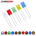 100Pcs 2x5x7 mm Square LED Diode White Red Green Blue Yellow Orange 2x5x7mm Rectangular Clear Diffused DIY Lights Emitting Lamp.