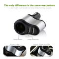 12V-24V Car Cigarette Lighter Socket Splitter Plug Dual USB Charger Adapter 1A+2.1A for iPhone samsung For bmw peugeot passat VW. 