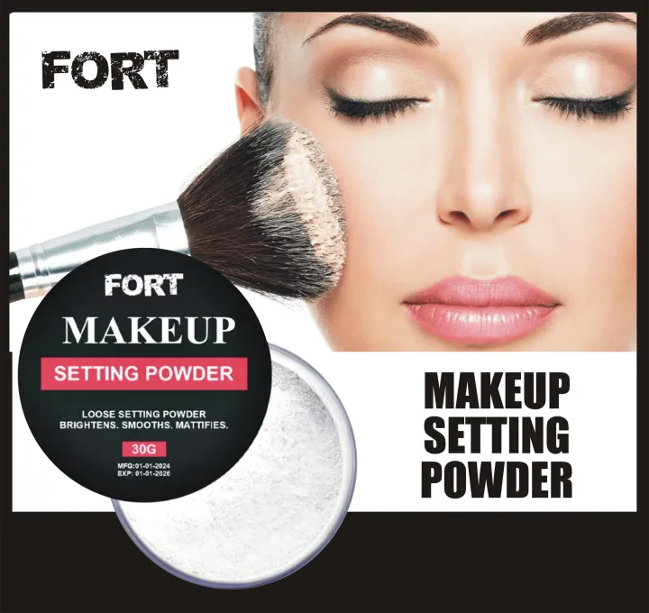 FORT Translucent Loose Face Powder The Ultimate Makeup Fixing Product for Oil Control – Setting Powder & Cosmetic Make Up Solution