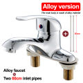 Household Bathroom Basin Faucet, with Dual Control for Hot and Cold Water, Made of High-quality Copper or Alloy Material. 