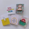 Congratulations Mini Cards - Pack of 5 - Size (5 x 5) cm. 