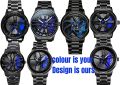 360 Degree Rotatable Rim Watch for Men - Trending Car Wheel Design Wrist Watch - Stainless Steel Waterproof Quartz Watch for Boys - Luxury Sport Wheel Rotation Watch - VibeMotion Original. 