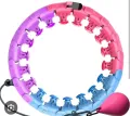 Smart Hula Hoop Fitness Weighted Hula Hoop for Exercise Weight Loss Waist Trainer 2-in-1 Abdominal Fitness Hula Hoop. 
