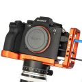 Hand Grip L Plate/Bracket Holder hand Grip for Sony A7III / A7RIII / A9 Quick Release Baseplate & side plate Black. 