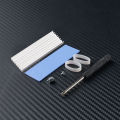 M.2 NVME NGFF 2280 Solid State Hard Disk Radiator Aluminum M.2 SSD Heatsink M.2 SSD Cooler With Thermal Pad For PS5 Desktop PC.