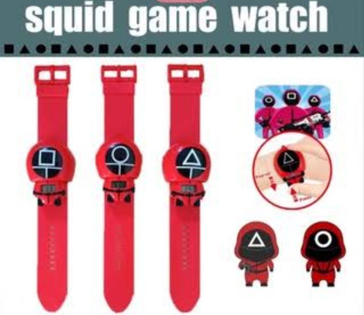 Most Papular Squad Game Cartoon Degital Watch For Gift Fashion Most Demanded Cartoon Logo Red Most Papular Squad Game Cartoon Degital Watch For Gift Fashion Most Demanded Cartoon Logo Red