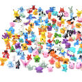 48 Pcs Mini Pokemon Anime Toys Pikachu Charizard Mewtwo Decoration Ornaments Action Figure for Children Birthday Gifts. 