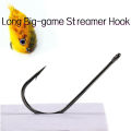ICERIO 2X Strong Wide Gap Fishing Fly Tying Streamer Hooks for Pike/Bass/Musky/Saltwater (Sabiki, Carnivore Big Game Streamer).