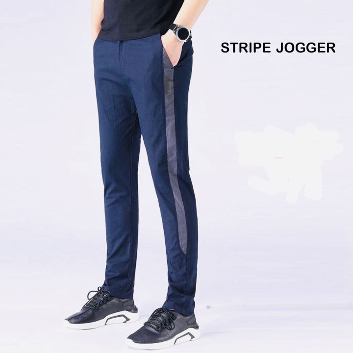 Summer%20Wrinkle%20Gray%20Stripe%20Stretchable%20Trouser%20for%20Men%20with%20Back%20Zip%20Pocket%20Comfortable%20Wear%20-%20Image%203