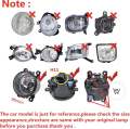 X2 LED Driving Lights Fog Lights Lamps For Suzuki Wagon R Fog Light Lamp Headlights DRL H11 12V. 