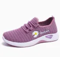 New Women's Shoes Autumn New True Fly Weaving  Little Daisy Women's Casual Sports Shoes Walking Shoeswomen sneakers. 