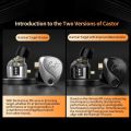 KZ Castor Wired Earphone Improved Bass HiFi Earphones 2 Dynamic Tunable Balance Monitor Headset Noise Cancelling Earbuds. 