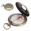 Compass New Outdoor Camping Hiking Portable Pocket Brass Gold Color Copper Compass Navigation With Waterproof Characteristics.