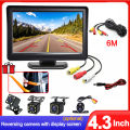 4.3Inch Rear View Camera Monitor Screen Reversing Camera for Car Parking Parking System Camera for Vehicle DashCam Backup Camera. 