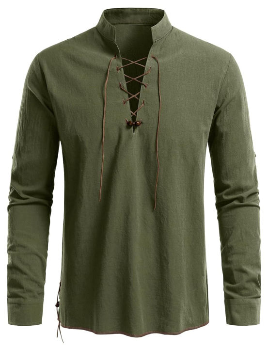 Men's%20retro%20tie%20copper%20hole%20beaded%20shirt,%20medieval%20Viking%20hippie%20style%20long-sleeved%20top,%20Halloween%20costume,%20role-playing%20costume%20-%20Image%204