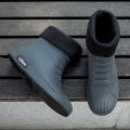 Rain Boots For Men Women Summer Casual Mid-calf Waterproof Shoes Winter Lining With Fleece Warm Anti-slip Wear-resistant Outdoor.