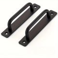 2pcs Barn Door Handles, Sliding Door Handle, Black Cabinet Handles, Door Pull Handle, Sliding Closet Door Handle for Hotels.
