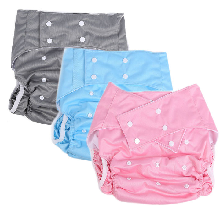 Size Adjustable Reusable Adult Diaper for Elderly Washable Incontinence Underwear Waterproof Breathable Pants for Disabled