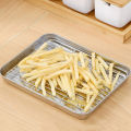 Stainless Steel Baking Pan Tray With Wire Rack Cake Baking BBQ Pan Tray Plate Oven Brownie Rack Cooking Roasting Grilling Tool.