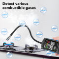 CGD05A Handheld Gas Leak Detector Charging PPM LEL VA Color Screen Gas Analyzer LPG Meter Triple Alarm Natural Gas Leak Meter. 