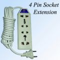 Extension Board With 4 Sockets , High-Profile Plug Ideal for Personal use | Extension Lead | Extension Cord. 