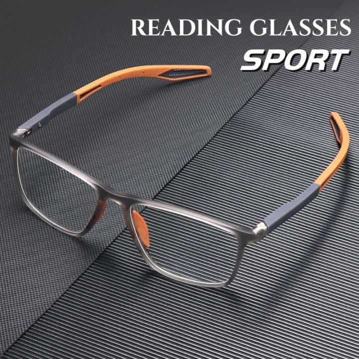 TR90 Sport Reading Glasses Men Ultralight Anti Blue Light Presbyopia