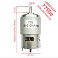 Original 775 Motor DC Double Ball-Bearing DC 12V-36V 21000RPM Hi-Torque, High Power, Low Noise for Solar Pump, Drill Machine or Electrical Tool and DIY Project.. 