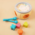 Kids Multifunctional Drum Toy Clapping Drum Music toy 0-3 years old Educational Shape Matching Toy Musical Instrument . 