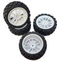 4Pcs 70mm RC Off-Road Tires for 1/10 Buggy | High Grip Rubber Wheels | Fit Tamiya TT01 TT02 XV01 LC Racing HSP HPI. 