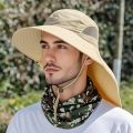 1/2/4PCS Summer Waterproof Fisherman HatOutdoor Hiking Fishing Sun Protection Hat Cycling Big Eave Neck Protection Sun Hat. 