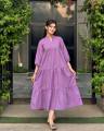 Cotton Solid Color Long Maxi Dress for Women, Girls Wear. 