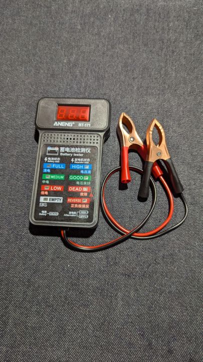 ANENG BT171 12V For Tester Digital Cek Kereta Car Battery Checker Detector Load Bateri battery indicator original