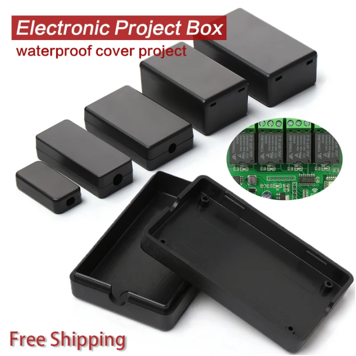 Electronics Container Box Electronic Supplies ABS Plastic Project Box Storage Case Housing ...