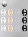 12 pcs H-shape Bra Strap Clips,Women Bra Strap Conceal Holder, Anti-Slip Buckles Cleavage Control Clips for Bra. 