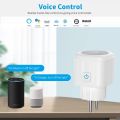 Tuya Wifi Smart Socket EU Plug 16/20A Power Monitor Remote Control SmartLife APP Works with Alexa Yandex Alice Google Assistant. 