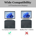 Hard Case for  Surface Pro 11/10/9/8 13 Inch Shockproof Protective Rugged Cover Compatible with Type Cover Keyboard. 