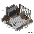 Militarys Scene Defense Watchtowers Command Posts Bases Signal Towers Wire Mesh Stands Building Blocks Bricks Toys For Children. 