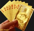 golden colour plastic card.