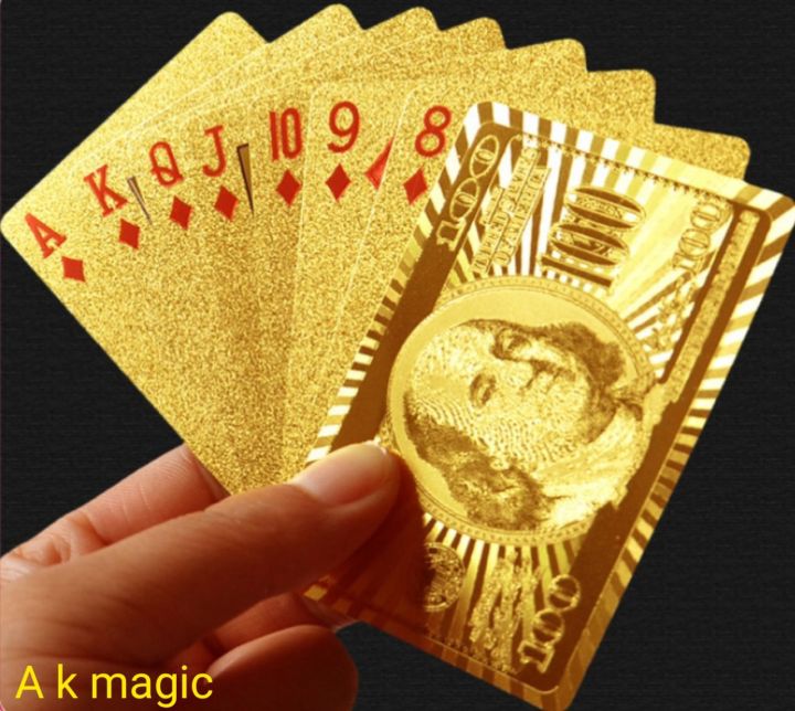 golden colour plastic card