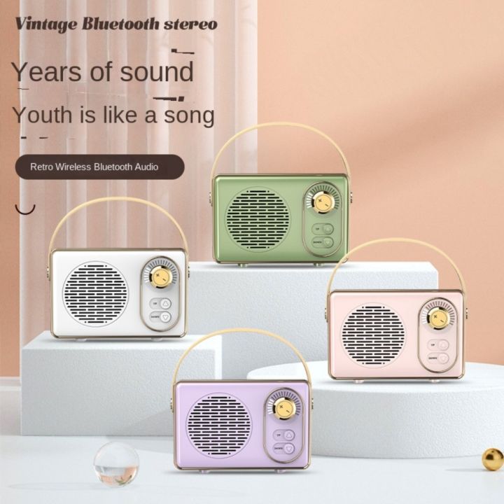 Retro bluetooth speaker usb mini outdoor portable U disk TF card high ...