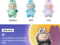 labobu POP MART The Monsters Big Into Energy Pop Mart Energy 1 Piece Version Plush Random Blind Box Popmart Figure, Present (1 Pieces,).