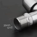 Stainless Steel Faucet Double Outlet Dual Control Water Tap One in Two Out Faucet 1/2" Bidet Faucets Bathroom Accessories. 