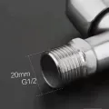 Stainless Steel Faucet Double Outlet Dual Control Water Tap One in Two Out Faucet 1/2" Bidet Faucets Bathroom Accessories. 