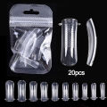 20/100Pcs Quick Building Nail Mold Tips For Acrylic Nails Clear Fake Nail Art Molds Nail Extension Builder Mold Manicure Tool. 