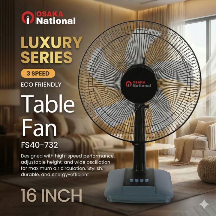 Laxury Table fan 16 inch and 5 Blade