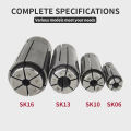 High-Precision Sk Collet SK06 SK10 SK13 SK16 SK GSK Collet Chuck CNC High-Speed Tool Holder Collet for BT NT HSK Bracket Tool. 
