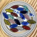 100g Oval Ceramic Mosaic Tiles Multi Color Mosaic Piece DIY Mosaic Making Stones for Craft Hobby Arts Home Wall Decoration arte. 