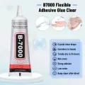 B7000 High-Strength Adhesive Glue for Jewelry Repair, Phone Screen, and DIY Crafts - Non-Toxic, Fast Drying, Crystal Clear.